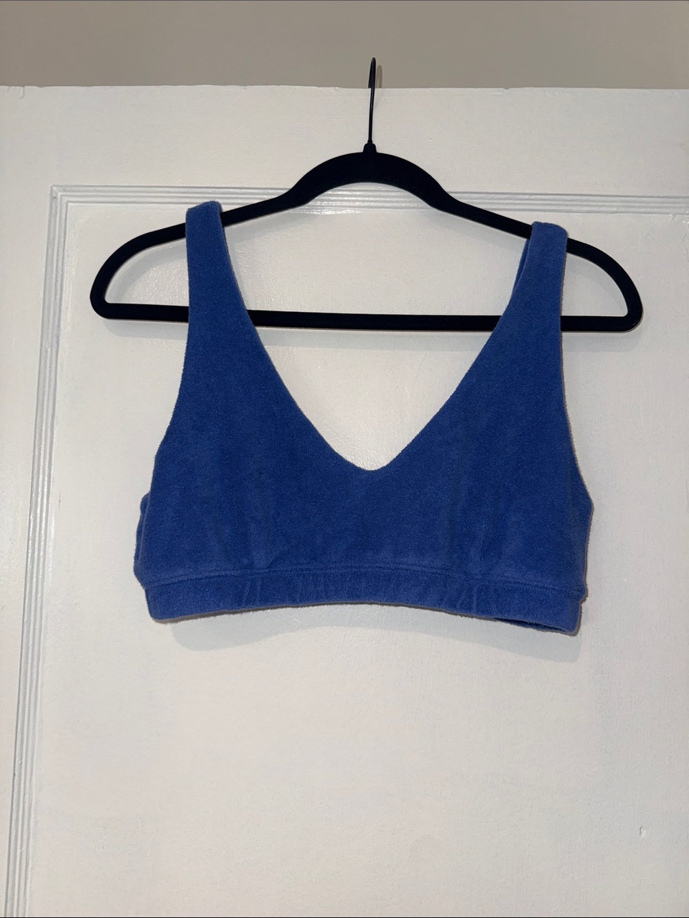 Blue Women's V-Neck Bralette